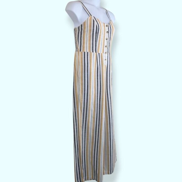 Chances R Yellow Striped Jumpsuit - Picture 2 of 7